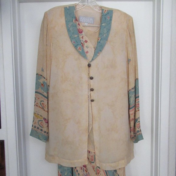 PLATINUM Set: Long skirt, Jacket and two different tops Size Small Petite - Picture 1 of 10